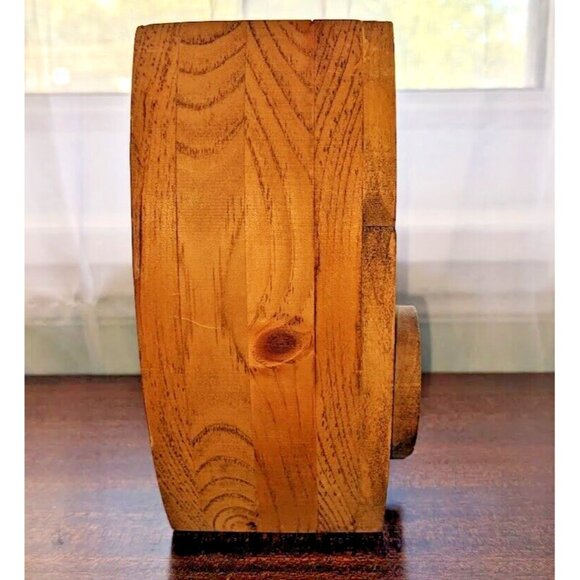 Wood Money Piggy Bank Owl Shaped Savings 7" Coin Jar Box Saver Great For Kids! - Picture 2 of 7